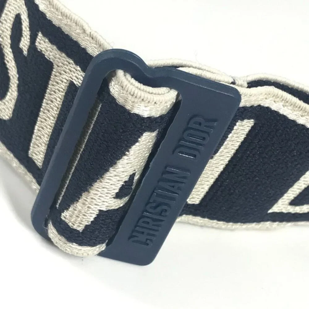 Dior Sun Visor Logo Toile de Jouy Plastic Navy - Picture 6 of 9